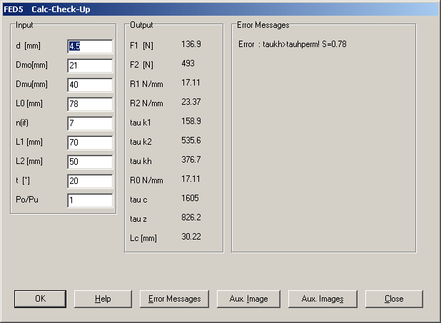 Compression Spring Size Chart