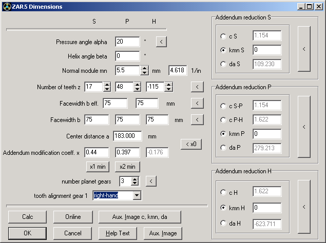 Diametral Pitch Chart