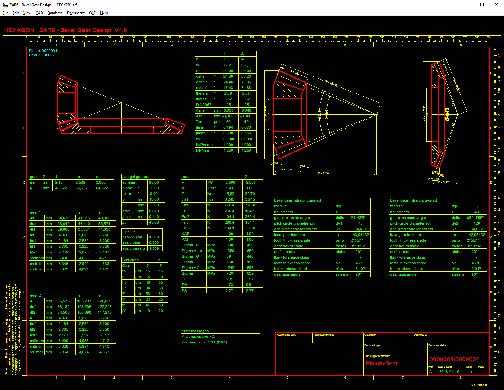 Gear Backlash Chart