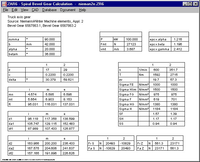 Bevel Gear Backlash Chart